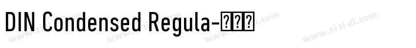 DIN Condensed Regula字体转换